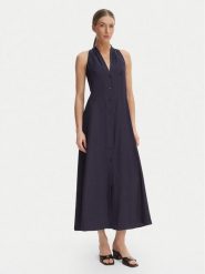 Marella Sukienka letnia Girino 2615221031 Granatowy Regular Fit. Niebieskie sukienki damskie Marella, na lato, bez wzorów, z wiskozy, bez kołnierzyka, bez ramiączek. Za 839.99 zł.