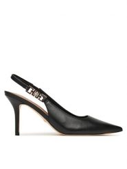 Guess Szpilki FLTNS4 LEA05 Czarny. Czarne szpilki Guess, z aplikacjami, ze skóry, bez obcasa. Za 489.99 zł.