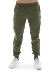 Spodnie dresowe z bawełna z kieszenie na trening. Zielone spodnie sportowe męskie LEONE 1947 APPAREL, z bawełny. Za 235.76 zł.