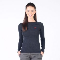 Alize - damska koszulka termoaktywna 100% merino (195 g/m²). Szare bielizna termoaktywna damska WOOLONA, m, bez wzorów, z wełny. W wyprzedaży za 297.00 zł.