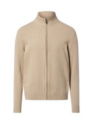 Nils Sundström Męski kardigan Mężczyźni Bawełna beżowy jednolity, XXL. Brązowe kardigany męskie Nils Sundström, m, bez wzorów, z bawełny, bez kołnierzyka. Za 249.95 zł.