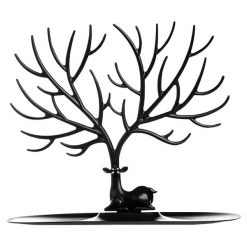 UNIQ Jeleń Biżuteria Drzewo Portfele 1 ct Czarny Damski. Czarna portfele damskie UNIQ, bez wzorów, z materiału. Za 94.49 zł.