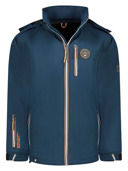 Geographical Norway Kurtka softshellowa "Tabim" w kolorze granatowym rozmiar: L. Niebieskie kurtki outdoor męskie Geographical Norway, l, bez wzorów, bez kaptura. Za 183.59 zł.
