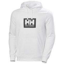 Bluza z kapturem Helly Hansen Box. Białe bluzy z kapturem męskie Helly Hansen, m, z bawełny. W wyprzedaży za 268.30 zł.