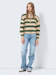 JDY Sweter w kolorze zielono-beżowym rozmiar: XL. Brązowe golfy damskie JDY, xl, bez wzorów, bez ramiączek. Za 48.39 zł.