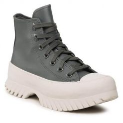 Buty do chodzenia damskie Converse Ctas Lugged 2. Szare buty sportowe na co dzień damskie Converse, bez wzorów, z materiału, trekkingowe. Za 426.25 zł.