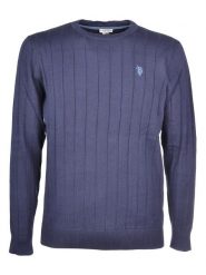 U.S. Polo Assn. Sweter w kolorze granatowym rozmiar: XL. Niebieskie swetry męskie U.S. Polo Assn., s, bez wzorów, z bawełny, bez kołnierzyka. Za 149.31 zł.
