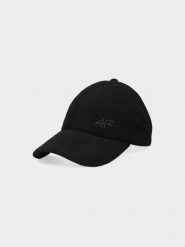 4F Czapka z daszkiem polarowa strapback męska M. Niebieskie czapki męskie 4f, bez wzorów, z polaru. W wyprzedaży za 19.99 zł.