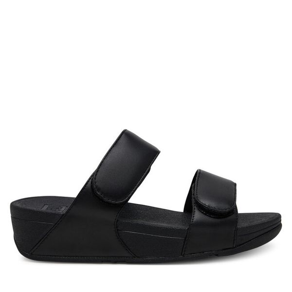 Klapki FitFlop. Czarne klapki damskie FitFlop, bez wzorów, bez obcasa. Za 449.99 zł.