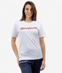 Bawełniana koszulka Givova Spot White 2XL. Białe bluzki sportowe damskie Givova, m, z bawełny, bez kołnierzyka, bez ramiączek. Za 60.95 zł.