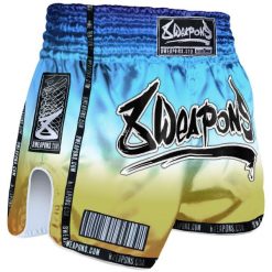 Szorty do boksu tajskiego 8 Weapons Vivo. Niebieskie szorty damskie 8 WEAPONS, z aplikacjami, z satyny. Za 279.00 zł.