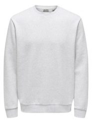 ONLY & SONS Bluza "Eres" w kolorze jasnoszarym rozmiar: L. Szare bluzy bez kaptura męskie Only & Sons, l. Za 87.19 zł.