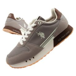 Buty sportowe sneakersy męskie U.S Polo Assn. Brązowe buty sportowe na co dzień męskie U.S. Polo Assn., bez zapięcia. Za 199.00 zł.