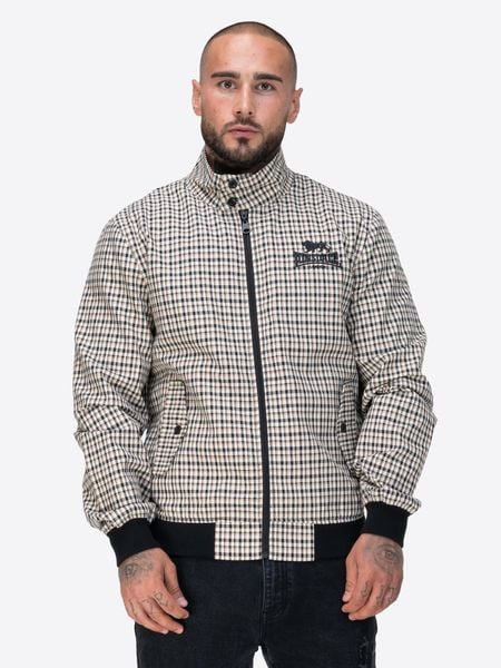 Kurtka Lonsdale Classic Check. Brązowe kurtki męskie Lonsdale, m, bez wzorów, z bawełny, bez kaptura. Za 465.00 zł.