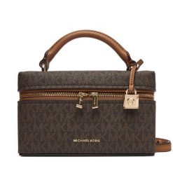 Torebka MICHAEL Michael Kors. Brązowe torebki klasyczne damskie MICHAEL Michael Kors, bez wzorów, bez dodatków. Za 859.99 zł.