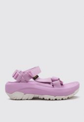 Sandały damskie Teva Hurricane XLT2 Ampsole. Fioletowe sandały damskie Teva, bez wzorów, z materiału, bez obcasa. Za 408.80 zł.