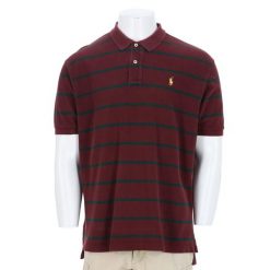 Second life - Koszulka polo męska Polo Ralph Lauren - Stan bardzo dobry. Czerwone koszulki polo męskie Ralph Lauren, l, bez wzorów, z materiału, bez ramiączek. Za 127.76 zł.