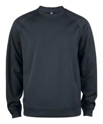 Clique Bluza z okrągłym dekoltem Basic Active z poliestru – black. Czarne bluzy bez kaptura męskie CLIQUE, xs. Za 164.62 zł.