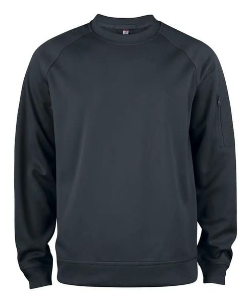 Clique Basic Active Roundneck bluza z okrągłym dekoltem, poliester. Czarne bluzy bez kaptura męskie CLIQUE, xl, z poliesteru. Za 164.62 zł.