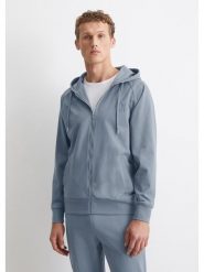 Marc O´Polo Bodywear Bluza w kolorze niebieskim rozmiar: M. Niebieskie bluzy z kapturem męskie m, z bawełny. Za 158.47 zł.