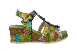 Sandały Laura Vita Bonito 30 Vert 202084, Zielony, Skóra naturalna - 39. Zielone sandały damskie Laura Vita, bez wzorów, z gumy, bez obcasa, na koturnie. W wyprzedaży za 224.10 zł.