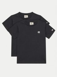 Champion Komplet 2 t-shirtów 306581 Czarny Regular Fit. Czarne t-shirty chłopięce CHAMPION, bez wzorów, z bawełny, bez ramiączek. Za 89.99 zł.