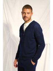 Just Cashmere Kaszmirowy kardigan "Elliot" w kolorze granatowym rozmiar: XL. Niebieskie kardigany męskie Just Cashmere, xl, bez wzorów, z kaszmiru, bez kołnierzyka. Za 479.76 zł.