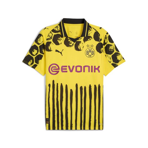 Męska koszulka KIDSUPER × BORUSSIA DORTMUND PUMA. Czarne t-shirty sportowe męskie Puma, l, bez ramiączek, do piłki nożnej. Za 493.00 zł.