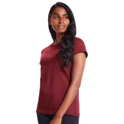 Damska Koszulka Essential T-shirt. Czerwone bluzki sportowe damskie MANTIS, m, z bawełny, bez kołnierzyka, bez ramiączek. Za 53.99 zł.