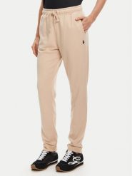 U.S. Polo Assn. Spodnie dresowe WUP1513 Beżowy Regular Fit. Brązowe spodnie dresowe damskie U.S. Polo Assn., s, bez wzorów, z dresówki. Za 229.99 zł.