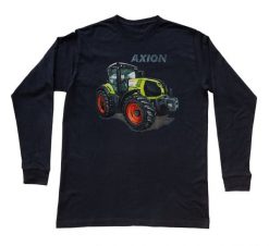 Claas — bluzka z długim rękawem (Rozmiar: XXL (dorosła); Kolor koszulki: czarny; Rodzaj nadruku: Claas). Czarne bluzki damskie nikiniki, s, bez wzorów, z bawełny, bez kołnierzyka. Za 99.00 zł.