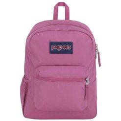 Plecak sportowo-turystyczny damski Cross Town Backpack pojemność 26 L. Czerwone plecaki damskie JanSport, bez wzorów, z materiału, sportowe. Za 139.99 zł.