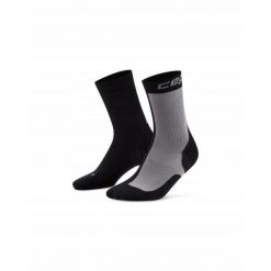 Skarpety kompresyjne CEP Compression Core 5.0 Mid Cut. Czarne skarpetki męskie CEP, bez wzorów. Za 84.00 zł.