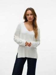 Vero Moda Sweter w kolorze białym rozmiar: XL. Białe swetry klasyczne damskie Vero Moda, xl, bez kołnierzyka. Za 104.95 zł.