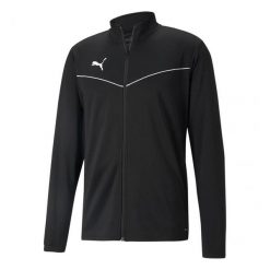 Męska Kurtka Treningowa TeamRISE. Czarne kurtki męskie Puma, m, bez wzorów, sportowe, bez kaptura. Za 208.99 zł.