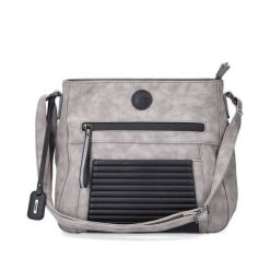 RIEKER H1481-42 grey, torebka damska. Szare torebki klasyczne damskie Rieker, bez wzorów, ze skóry ekologicznej, bez dodatków. Za 249.90 zł.