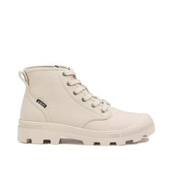Buty trekkingowe na sznurówki z bawełny organicznej TENERE CVS UNISEX beżowe. Brązowe buty trekkingowe męskie AIGLE. Za 464.30 zł.