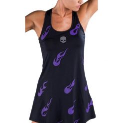 Sukienka tenisowa damska Hydrogen Flames Dress. Czarne sukienki damskie HYDROGEN, s, bez wzorów, sportowe, bez kołnierzyka, bez ramiączek, sportowe. Za 399.00 zł.