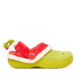 Klapki Crocs. Zielone klapki damskie Crocs, bez wzorów, bez obcasa. Za 359.99 zł.