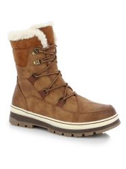 Kimberfeel Kozaki zimowe "Lina" w kolorze jasnobrązowym rozmiar: 40. Brązowe kozaki damskie Kimberfeel, bez obcasa. Za 339.99 zł.