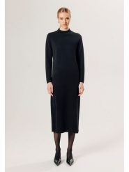 Rodier Wełniana sukienka w kolorze czarnym rozmiar: L. Czarne sukienki damskie Rodier, na co dzień, l, bez wzorów, z wełny, klasyczne, bez kołnierzyka, bez ramiączek, maxi, proste. Za 456.87 zł.