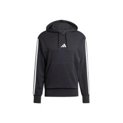 Bluza męska adidas Essentials 3-Stripes French Terry. Czarne bluzy bez kaptura męskie Adidas, m, z bawełny. Za 257.05 zł.