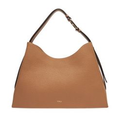 Torebka Furla. Brązowe torebki klasyczne damskie Furla, bez wzorów, bez dodatków. Za 1,619.00 zł.