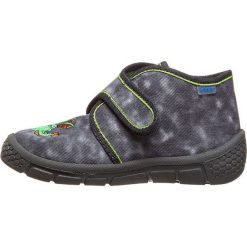 Kapcie w kolorze szarym. Szare buciki dla niemowląt Lamino Shoes, bez zapięcia. W wyprzedaży za 42.95 zł.