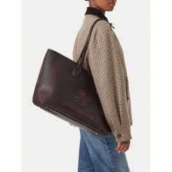 Torebka Beverly Hills Polo Club. Brązowe torebki klasyczne damskie Beverly Hills Polo Club, bez wzorów, bez dodatków. Za 229.99 zł.