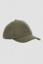 GUESS Zielona męska czapka London Baseball. Zielone czapki męskie Guess, z aplikacjami. W wyprzedaży za 134.99 zł.