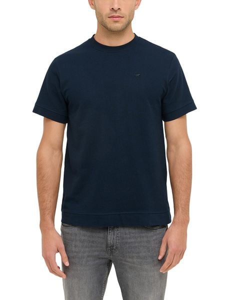 Męski T-Shirt Mustang Style Allentown Dark Sapphire 1016271 4136. Niebieskie t-shirty męskie Mustang, m, bez wzorów, bez kołnierzyka. Za 69.99 zł.