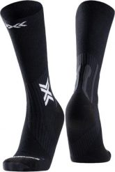 Skarpety biegowe X-Socks Run Perform Warm Crew. Czarne skarpetki damskie X-Socks, bez wzorów, z materiału. Za 109.99 zł.