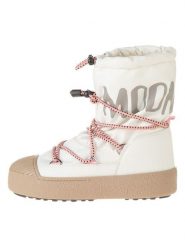 Moon Boot Botki zimowe "Ltrack" w kolorze białym rozmiar: 37. Białe botki damskie Moon Boot, na zimę, z polaru, bez obcasa, bez zapięcia. Za 686.95 zł.