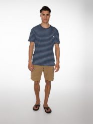 Spodenki męskie PROTEST PACKWOOD shorts. Żółte szorty męskie Protest, z materiału, bez kołnierzyka. Za 159.90 zł.